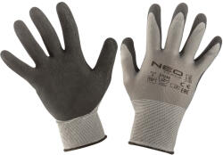 NEO TOOLS Mănuși de muncă, acoperite cu latex, nylon, 3141X, mărimea 10 (97-617-10) - sculeforte