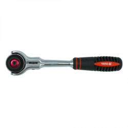 TOYA Clișeu cu clichet 1/4" 72T cap rotativ CrV (YT-0720)