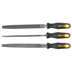 TOPEX Set de fișe 3 piese (plat, semicircular, rotund), 200mm (06A230) - sculeforte Pila