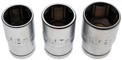 BGS DIY Set capete chei tubulare | Antrenare 12, 5 mm (1/2") | 15 - 17 - 19 mm | 3 piese (BGS 15125) (15125) Cheie tubulara