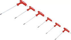 BGS technic Set şurubelniţe cu mâner T şi lamă laterală | Profil T (pentru Torx) cu alezaj T10 - T40 | 6 piese (BGS 7830) (7830) Surubelnita