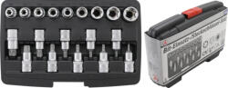BGS DIY Set biţi / chei tubulare | Antrenare hexagon interior 12, 5 mm (1/2") | Profil T (pentru Torx)/Profil E | 19 piese (BGS 95100) (95100) Cheie tubulara