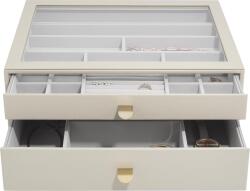 Stackers Casetă pentru bijuterii Stackers supersize bej deschis cu 2 sertare (76054)