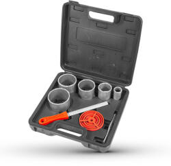 Bormann Set 8 bucăți coroane bimetal cu granule de wolfram, 33-83 mm (BHT4580) (BHT4580) Burghiu