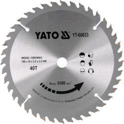 TOYA Disc fierăstrău pentru lemn 190/40/16 mm (YT-60633) Fierastrau