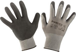 NEO TOOLS Mănuși de muncă, acoperite cu latex, nylon, 3141X, mărimea 8 (97-617-8) (97-617-8)