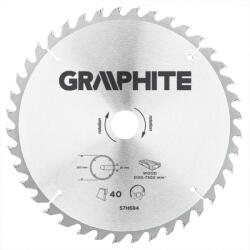 GRAPHITE Fierăstrău circular cu dinți din carbura de tungsten, 250x30mm, 40 de dinți (57H684) Disc de taiere
