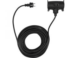 TOYA Prelungitor cablu flexibil izolat cauciuc 25 m 3x1, 5 mm2 cu 2 prize (YT-81032)