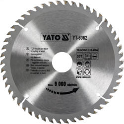 TOYA Disc fierăstrău pentru lemn 184/30/50 (YT-6062) Fierastrau