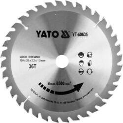 TOYA Disc fierăstrău pentru lemn 190×20 mm 36T (YT-60635) (YT-60635) Fierastrau