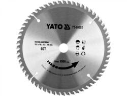 TOYA Disc fierăstrău pentru lemn 165×16 mm 60T (YT-60592) (YT-60592) Fierastrau