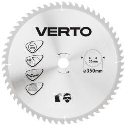 VERTO Pânză de fierăstrău circular cu dinți din carbură, 350x30mm, 60 dinți (61H144) Disc de taiere