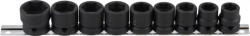 BGS technic Set chei tubulare de impact 6 colțuri, extra plate | 12, 5 mm (1/2") | 13 - 24 mm | 9 piese (BGS 9551) - sculeforte Cheie tubulara