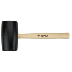 TOPEX Ciocan de cauciuc 72mm/900g, mâner din lemn dur (02A347) - sculeforte Ciocan