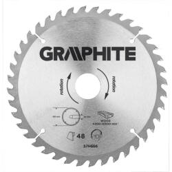 GRAPHITE Fierăstrău circular cu dinți din carbura de tungsten, 190x30mm, 40 de dinți (57H670) Disc de taiere