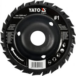TOYA Disc de tăiere răspăluit zimțat #1 115 mm (YT-59173) (YT-59173) Pila