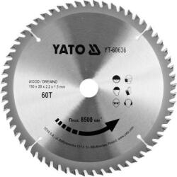 TOYA Disc fierăstrău pentru lemn 190×20 mm 60T (YT-60636) Fierastrau