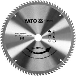 TOYA Disc fierăstrău pentru lemn 315/80/30 (YT-60794) (YT-60794) Fierastrau