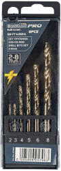 Bormann set 6 burghie HSS M35 2-8mm (BHT4824) (BHT4824) Burghiu