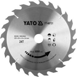 TOYA Disc fierăstrău pentru lemn 255×30×2, 0 mm / 24T (YT-60731) Fierastrau