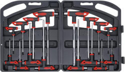 BGS technic Set şurubelniţe cu mâner T şi lamă laterală | hexagon interior/Profil T (pentru Torx) | 16 piese (BGS 90) - sculeforte Surubelnita