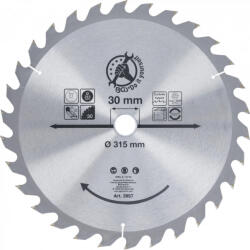 BGS technic Disc fierăstrău circular carburi metalice | Ø 315 x 30 x 3, 0 mm | 30 dinţi (BGS 3957) (3957) Fierastrau
