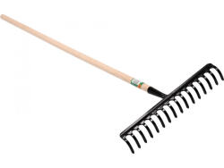TOYA FLO Greblă cu mâner din lemn 16 dinți 140cm (35783) (FL-35783) Grebla