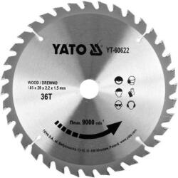 TOYA Disc fierăstrău pentru lemn 185×20 mm 36T (YT-60622) Fierastrau
