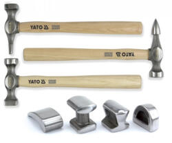 TOYA Set ciocane tinichigerie și îndreptare 7 piese (YT-4590) - sculeforte Ciocan