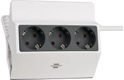BORMANN prelungitor electric cu 3 prize, cu clemă, 3x1, 5 mm2, cablu 3 m (BCR1050) (BCR1050)