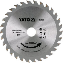 TOYA Disc fierăstrău pentru lemn 140×20 mm 30T (YT-60522) Fierastrau