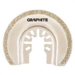 GRAPHITE Lamă semirotundă HCS pentru ceramică, 85mm, cu pulbere de diamant electroplacată (56H063) (56H063) Fierastrau