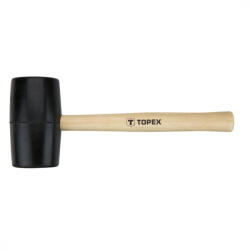 TOPEX Ciocan de cauciuc 63mm/680g, mâner din lemn dur (02A345) (GTX-02A345) Ciocan