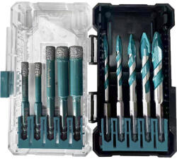 Bormann BORMANN Set 10 buc burghie diamantate pentru granit + burghiu ceramic (forare uscată) (BHT4360) (BHT4360) Burghiu