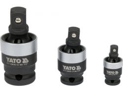 TOYA Set universal articulații cardanice 3 piese 1/4", 3/8", 1/2" (YT-10642) - sculeforte Cleste