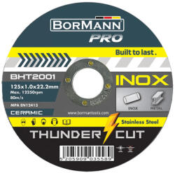 Bormann Disc de tăiere ceramic "THUNDER-CUT", INOX 125x1mm (10 buc) (BHT2001-10) (BHT2001-10) Disc de taiere