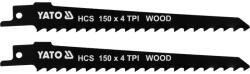 TOYA Pânză ferăstrău sabie pentru lemn 150/1, 2 mm 4 TPI HCS (2 buc) (YT-33921) Fierastrau