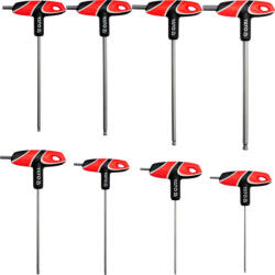 TOYA Set chei tip T 8 piese imbus cu cap sferic S2 (YT-05597) (YT-05597) Cheie imbus