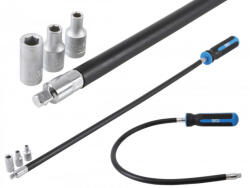 BGS technic Surubelnita flexibila pentru coliere, cu tubulare 4-5-7 mm (BGS 7824) (7824) Cleste