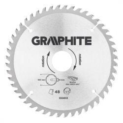 GRAPHITE Fierăstrău circular, din carbura de tungsten, 160x30mm, 48 de dinți (55H603) (55H603) Disc de taiere