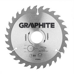 GRAPHITE Pânză de fierăstrău circular cu dinți din carbură, 160x30mm, 30 dinți (57H660) Disc de taiere