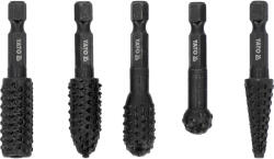 TOYA Set freze rotative lemn HEX 1/4" 5 piese (YT-61747) (YT-61747) Pila