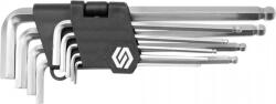 TOYA set 9 chei hexagonale, 2-10 mm, cr-v (56477) (VO-56477) Cheie imbus