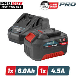 Bormann BBP9960 Set de pornire 20V, baterie 6, 0Ah și încărcător 4, 5A (BBP9960) (BBP9960)