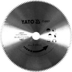 TOYA Disc fierăstrău pentru parchet laminat 185×20×1, 4 mm / 140T (YT-60631) Fierastrau