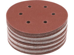 TOYA Disc fibră tip arici 150 mm / P80, 6 găuri, 50 buc (YT-834583) - sculeforte