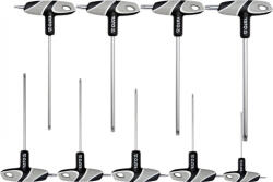 TOYA Set chei în T 9 piese Torx tamperproof S2 (YT-05615) (YT-05615) Cheie torx