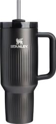 STANLEY Pahar termic cu pai Quencher H2.0 Flowstate Black PVD 1, 18 l (10-13002-0132)