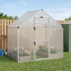 vidaXL Cusca pentru pasari Argintiu 181, 5 x 110, 5 x 173, 5 cm GartenMobel Dekor (42036854)