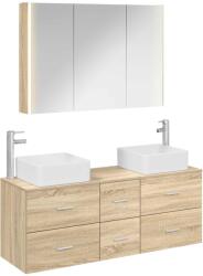 vidaXL Комплект мебели за баня 4 бр. Дъб сонома (3406785)